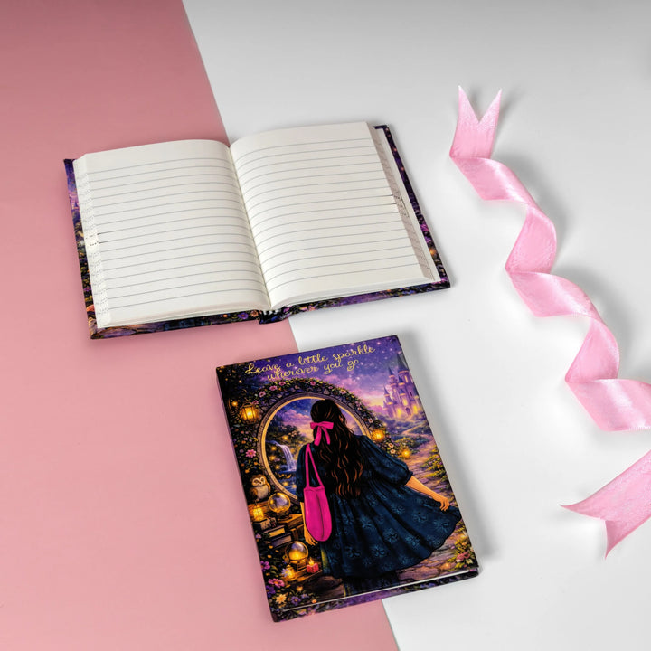 Rarejoy Gifts aesthetic hardcover notebook featuring beautiful illustrated artwork, ideal for journaling, note-taking, planners, and thoughtful gifts for women.