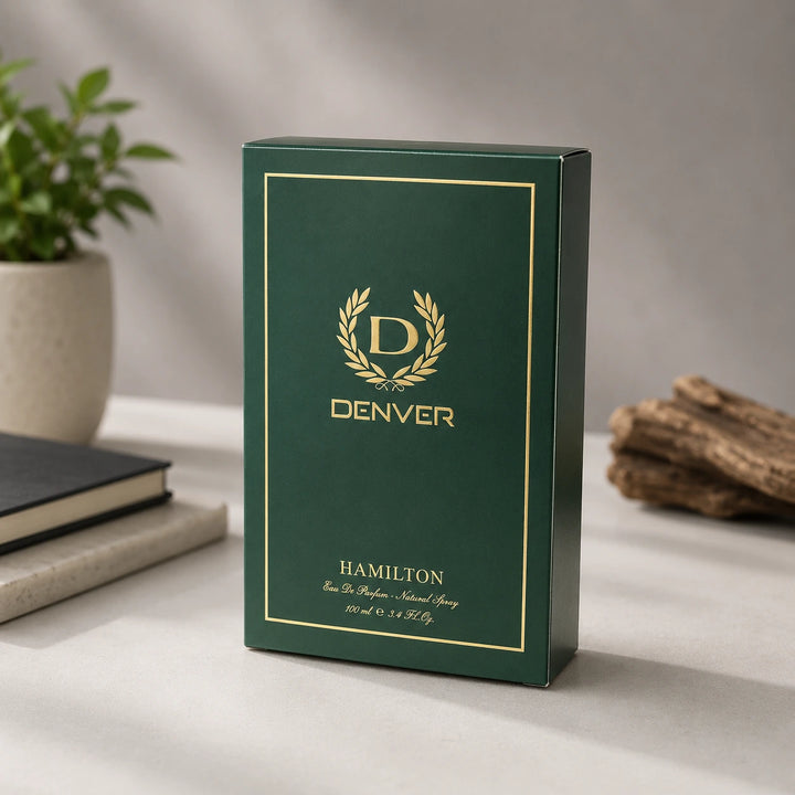 Denver Hamilton premium men's perfume with long-lasting fragrance, perfect for everyday wear, office, travel, and gifting.